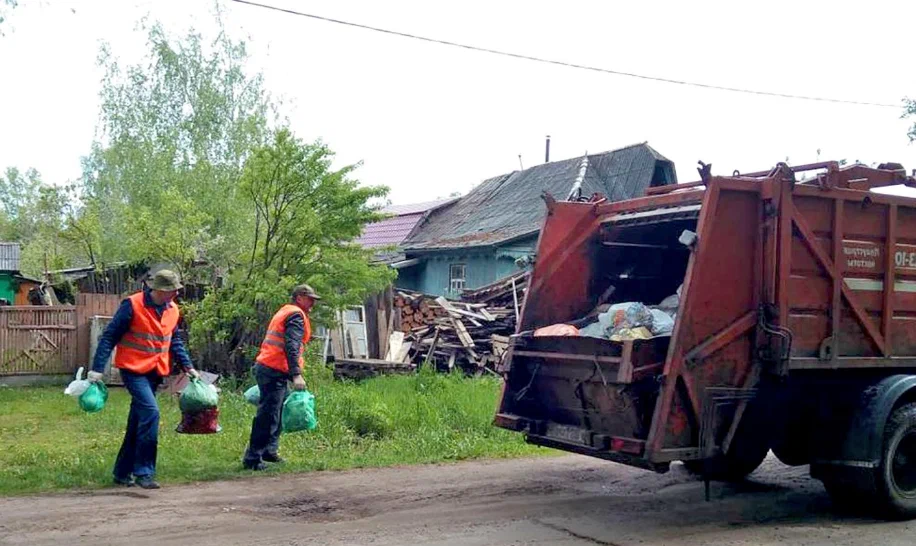 Вывоз мусора из частного дома в Кузнецке в октябре