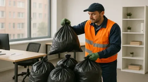 Уборка и вывоз мусора после мероприятий в Кузнецке в октябре